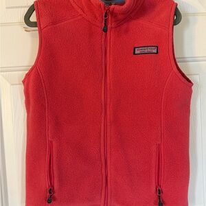 Vineyard Vines Kids Pink Fleece Vest